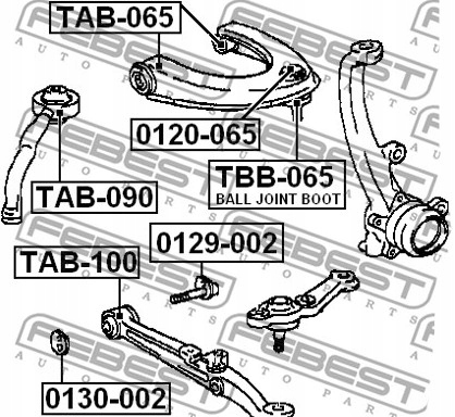 фото №12, Втулка рычага lexus is200/300 99-05 /передний