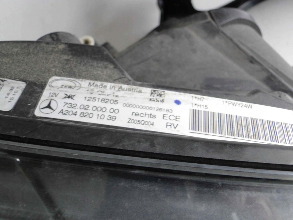 фото №14, Mercedes glk x204 204 lift лампа права лінза h7