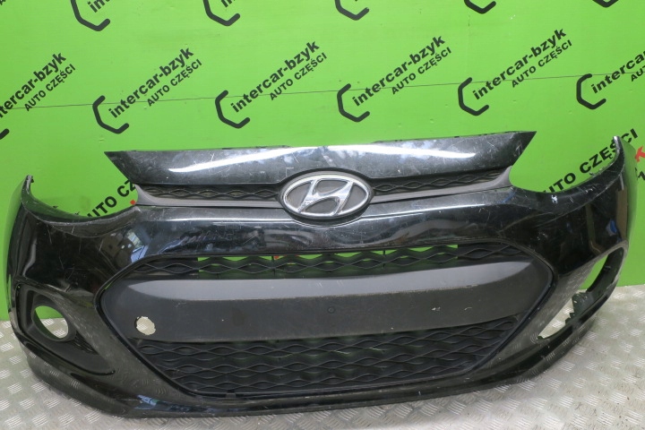 фото №1, Hyundai i10 бампер передний решётка радиатора 2014 2015 2016-