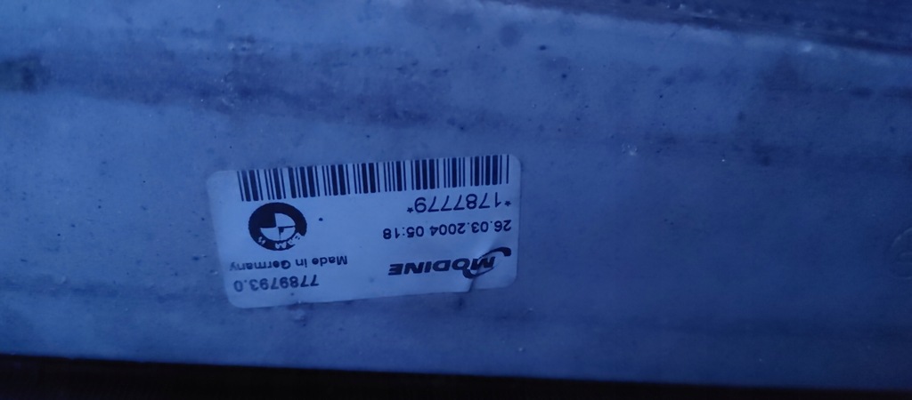 фото №10, Радіатор комплект bmw x3 e83 3.0 d 7788138