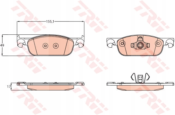 фото №2, Тормозные колодки тормозные do dacia logan sandero renault clio logan/stepway
