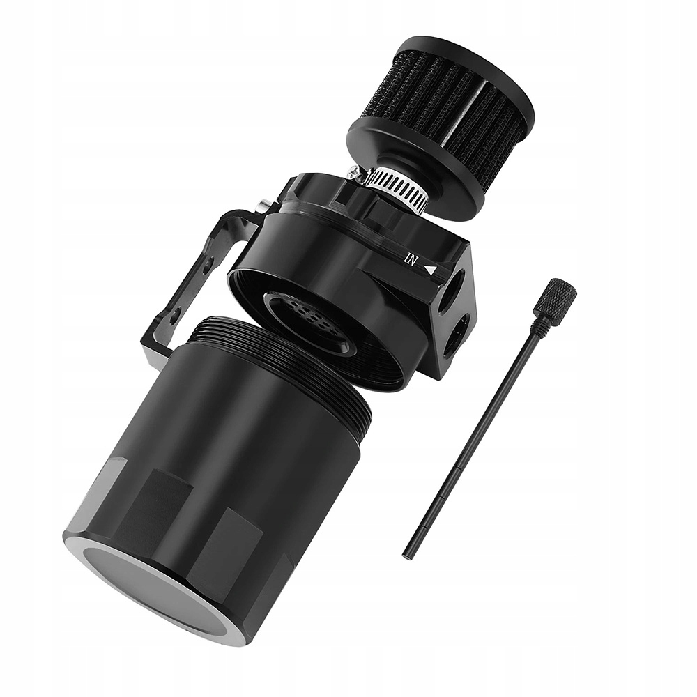 Бак расширительный масла 300ml с фильтром, сепаратор масла к автомобиля 11/13/15mm - чёрный в Украине