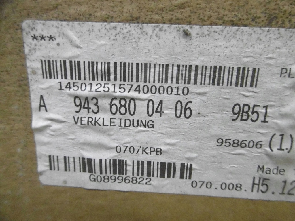 фото №9, Mercedes actros 2 ii обивка a9436800406