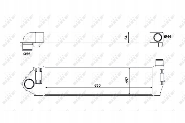 Nrf 30514 радиатор воздуха наддувочный Оригинал