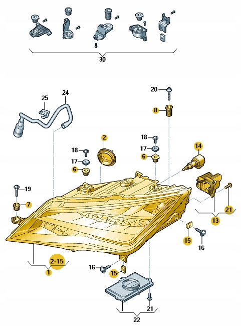 фото №1, Фара діодний led правий перед seat leon iii оригінальний номер