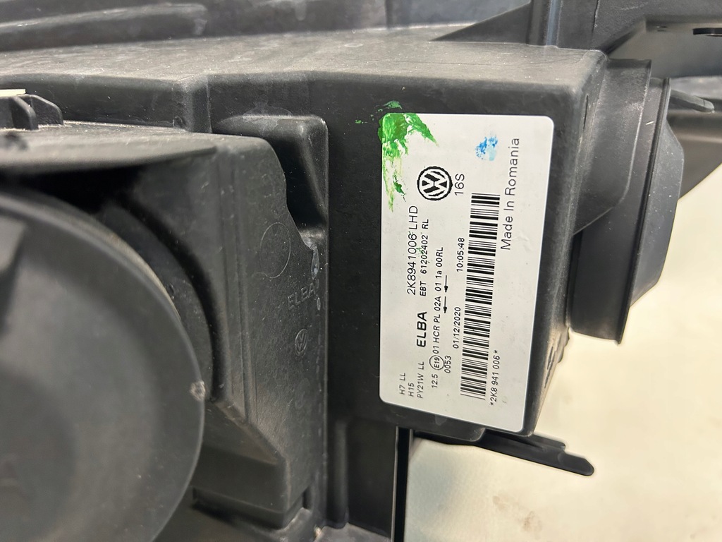 фото №9, Vw caddy 2k 4 iv 21- лампа правая перед передняя