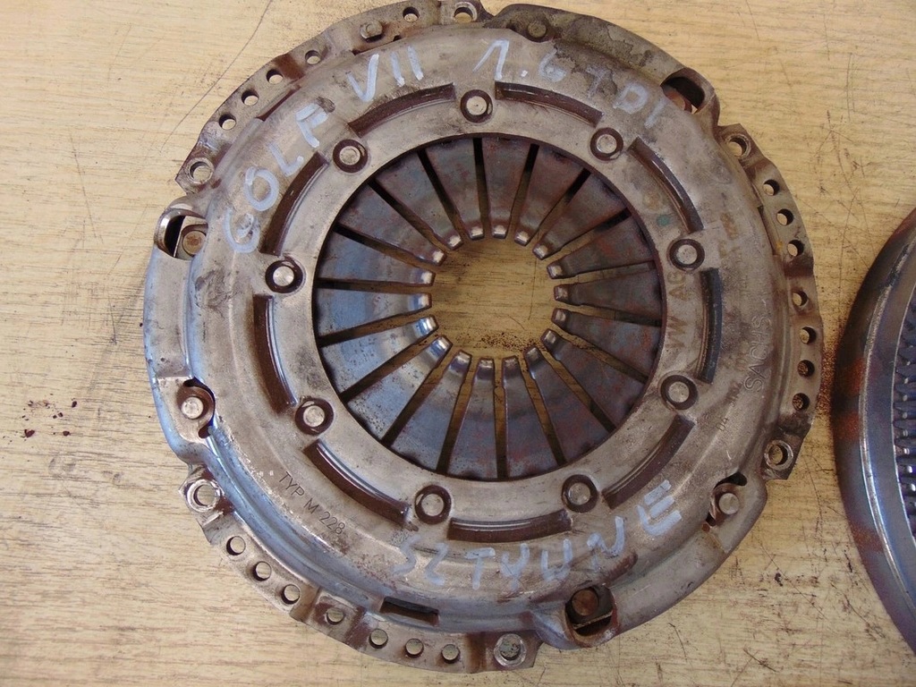 фото №6, Сцепление диск прижим жёсткий vw golf vii 1.6 tdi