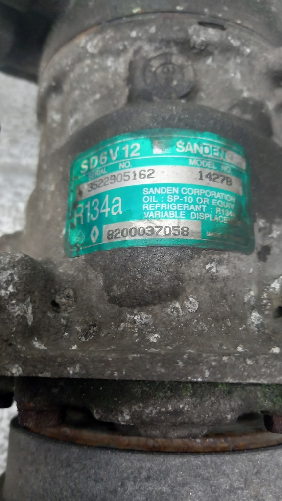 фото №3, Компрессор кондиционера renault clio ii 01r 8200037058