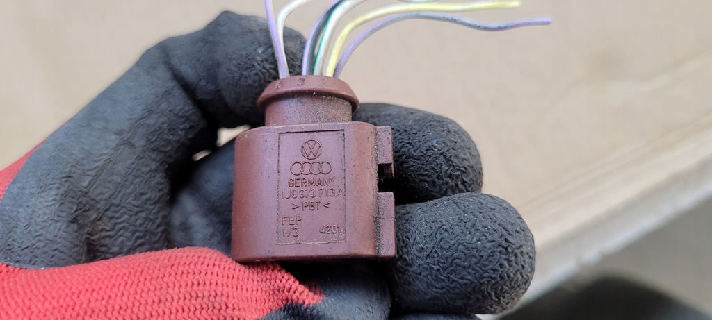 фото №8, A7 4g штекер колодка з'єднувач 3.0 tdi cdu 1j0973713a a6 c7 4g a4 b8 a5