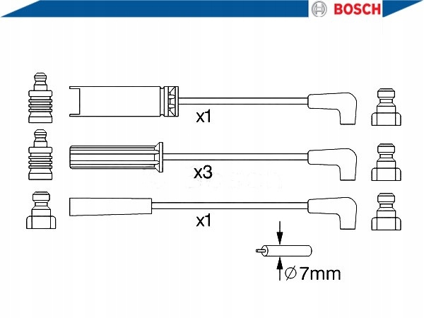 фото №4, Провода зажигания daewoo 1,5 bosch