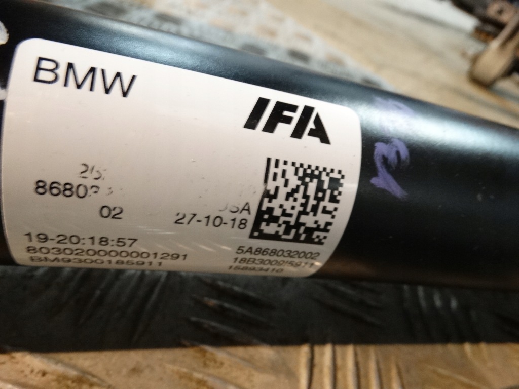 фото №2, Bmw оригинальный номер 8680320 wał приводной