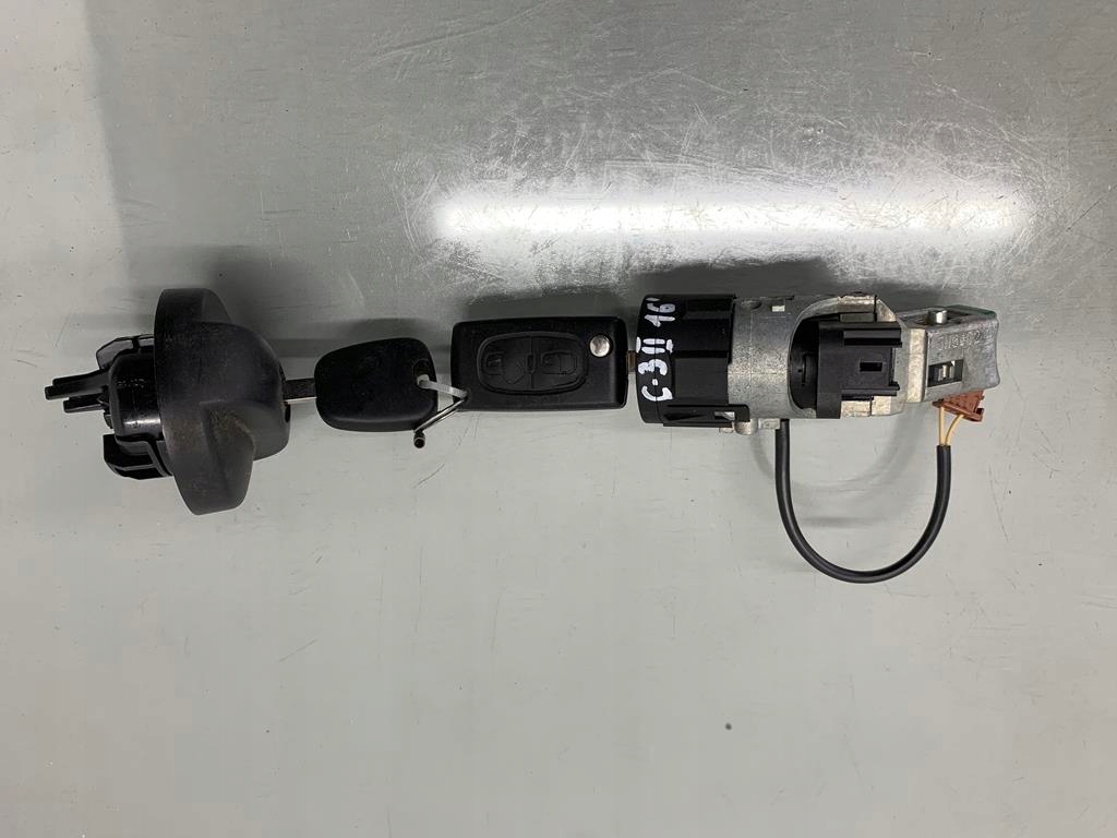 фото №1, Замок запалювання ключ блокування citroen c3 lift 1.2 vti 16 r 9663123380