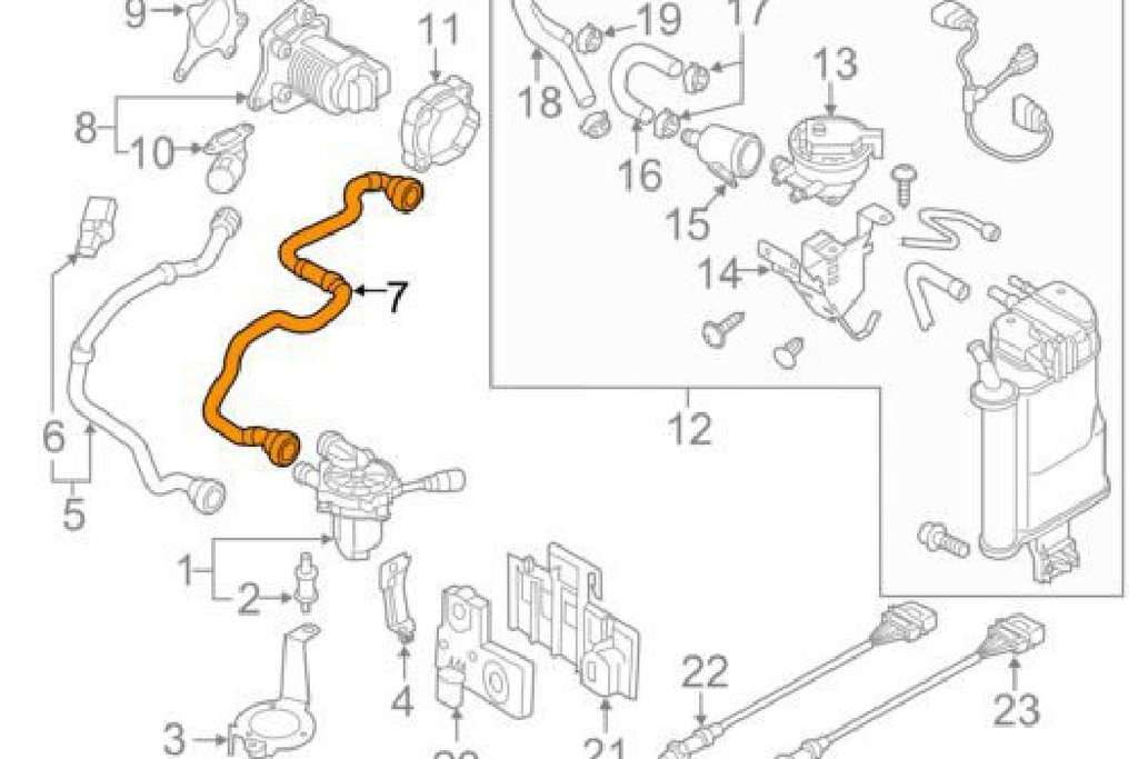 фото №9, Audi a3 8v шланг випускний 5q0131149f оригінальний новий