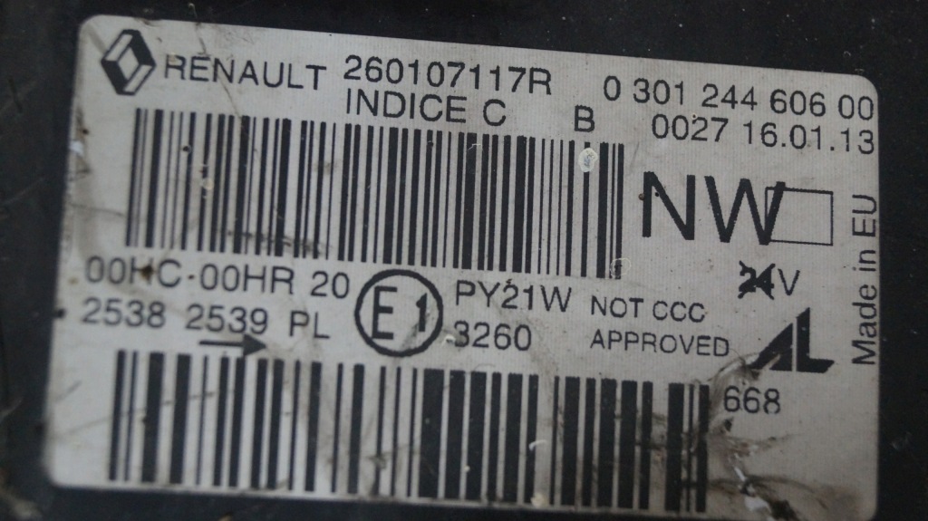 Фара передня права renault megane 3 2013 в Україні