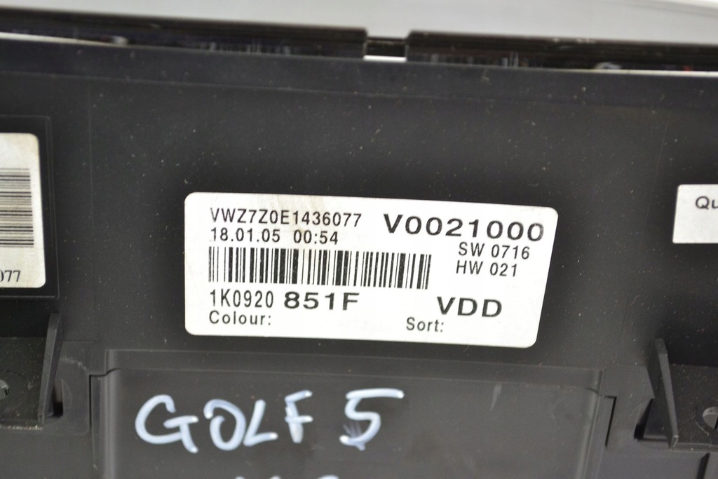 фото №15, Vw golf v 5 1.4 бензин bca бортовий комп'ютер набір стартовий імобілайзер 036906032am