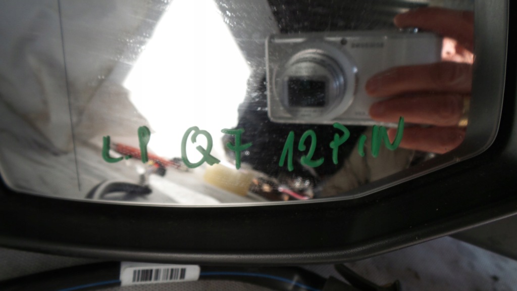 фото №10, Зеркало левая audi q7 12 pin 4m0857535b 4m1857409ab 4m0857527 ls9r 2015-19