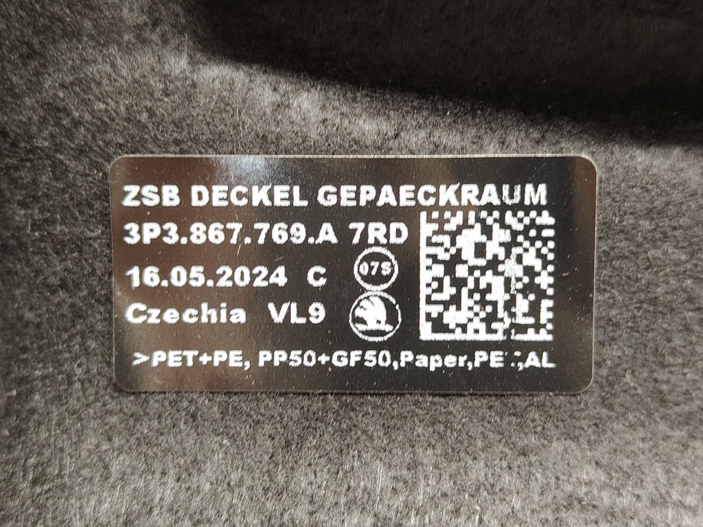 фото №7, Skoda superb iv 4 полиця задня багажника сітка nowa оригінал 2024-