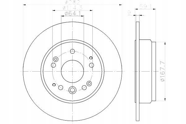 фото №1, Гальмівні диски гальмівні 2szt honda перед element 2,4 02-1