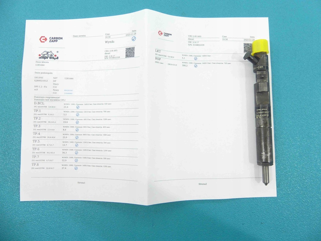 фото №1, Test форсунка renault kangoo ejbr02101z 1.5 dci