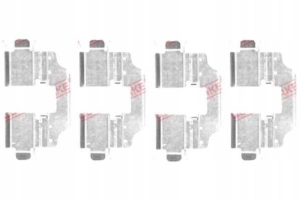 фото №2, Набор монтажный тормозных колодок задняя renault grand scenic iii megane megane