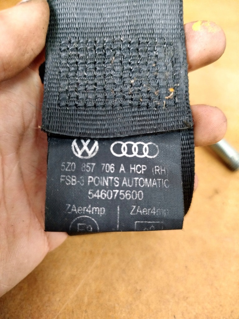 фото №7, Pas безопасности правый перед volkswagen fox 5z0857706a