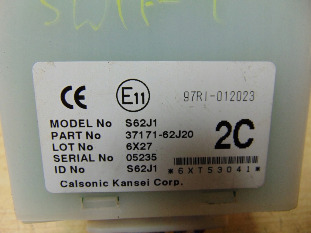 фото №5, Модуль блок управления замка suzuki swift mk6 37171-62j20