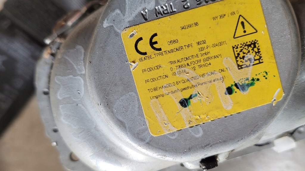 фото №9, Натягувач pas правий opel vivaro ii trafic оригінал