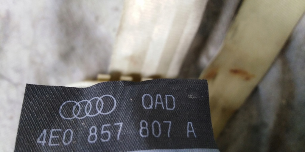 фото №11, Audi a8 d3 pas ремені ремінь безпеки задня комп'ютер. 02-05r