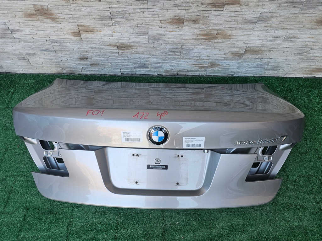 фото №1, Крышка багажника задняя bmw 7 f01 цвет a72