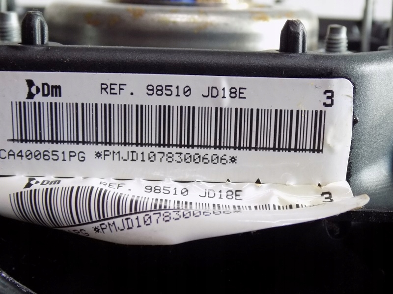 фото №14, Nissan qashqai j10 подушка водія 98510jd18e