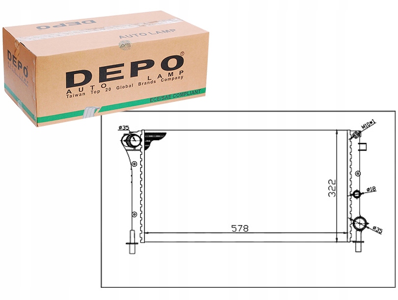 фото №1, Depo 016-017-0033 радіатор wody