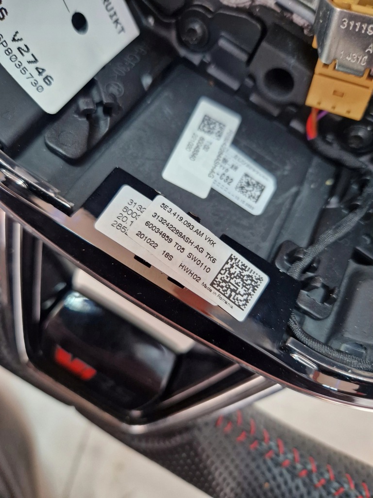 фото №10, Воздуховод мультифункция подогрев лепестки переключения skoda kodiaq octavia iv 4