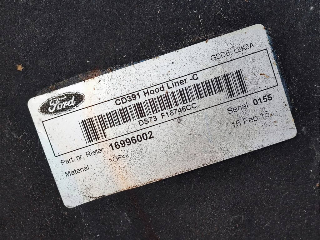 фото №15, Ford mondeo mk5 2.0 tdci шумоизоляция капот + клипсы