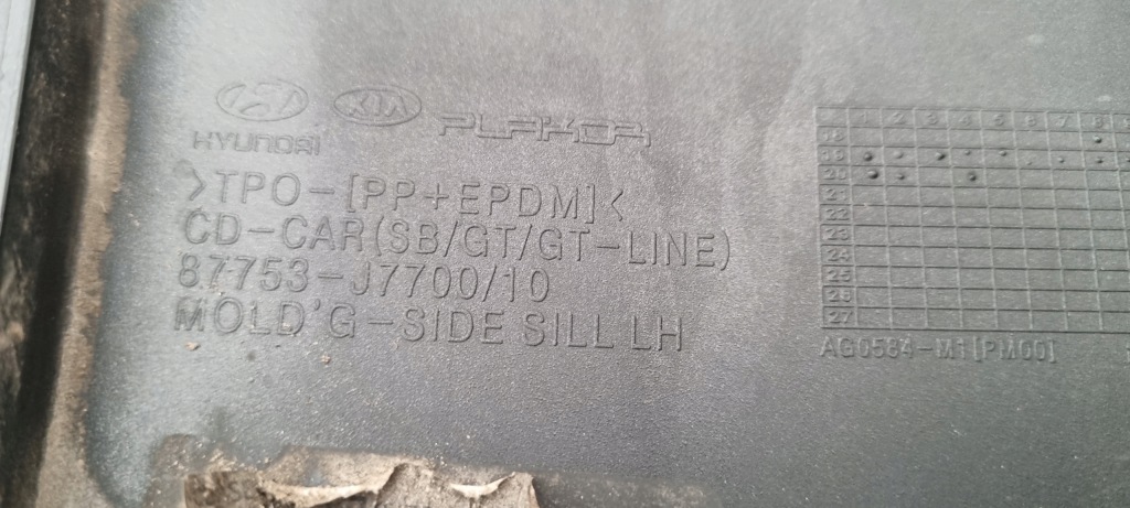 фото №7, Kia proceed iii pro ceed молдинг порог левая