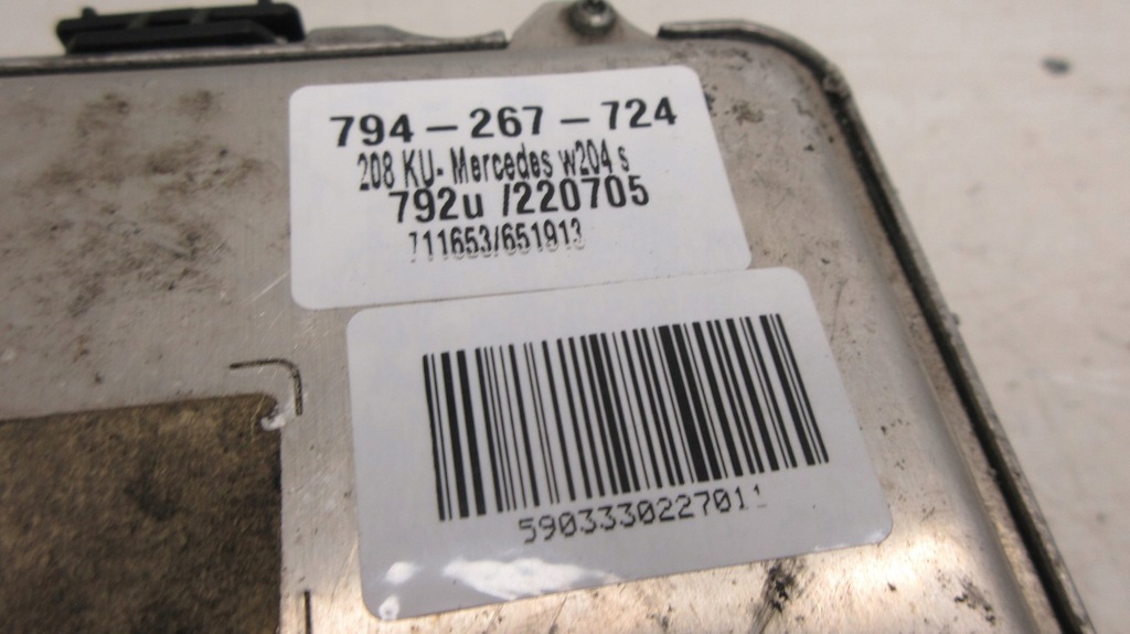 фото №5, Mercedes w204 a6519003100 бортовой компьютер блок управления двигателя набор do запуск