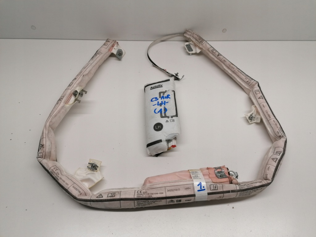 фото №1, Citroen c3 aircross шторка безопасности левая подушка сиденье подушка безопасности оригинал 2017-