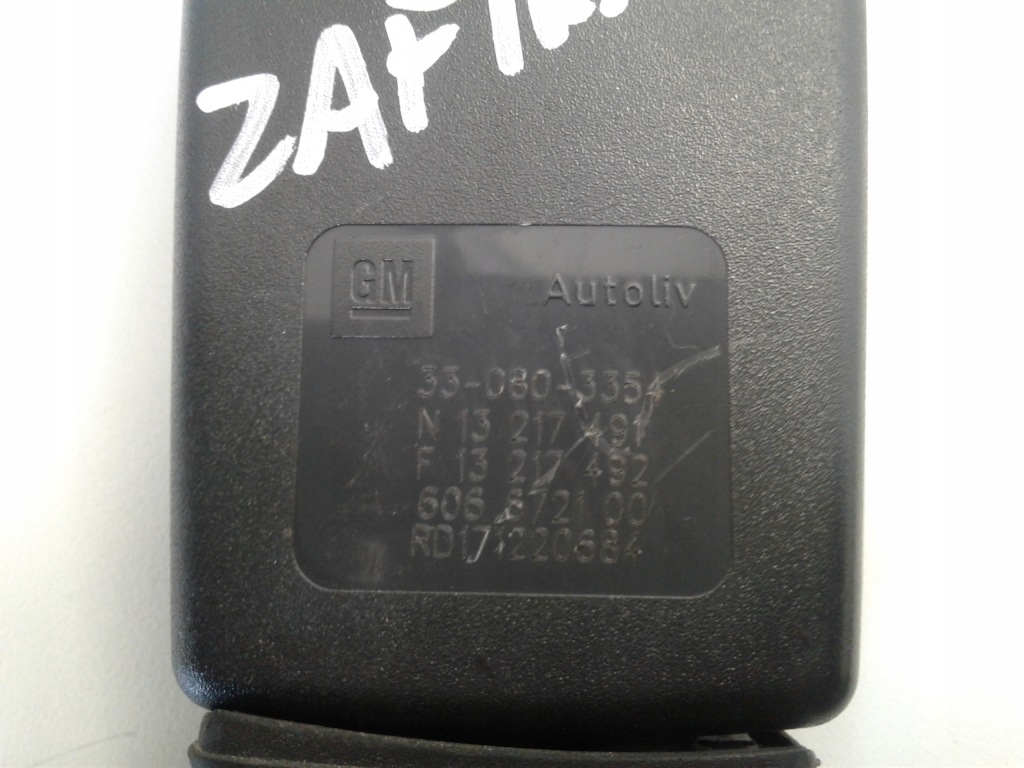 фото №4, Консоль натяжители датчик opel zafira b 1,9 cdti