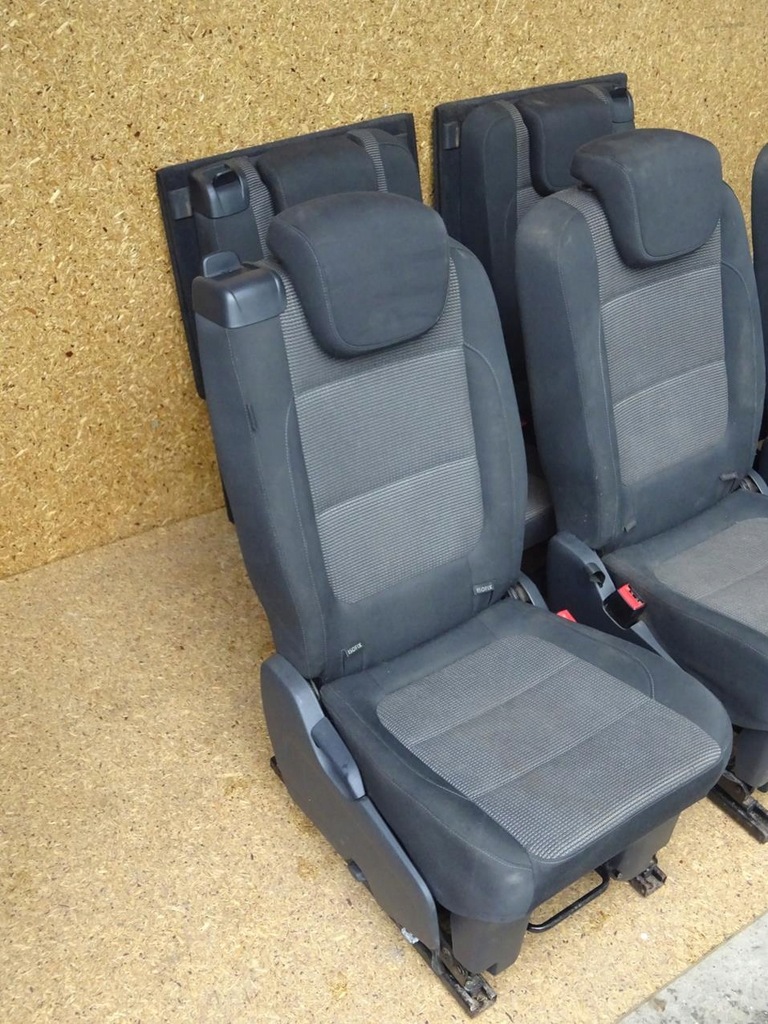 фото №6, Sharan alhambra 7n оббивка сидіння задня задні ii iii ряд подушка безпеки комплект