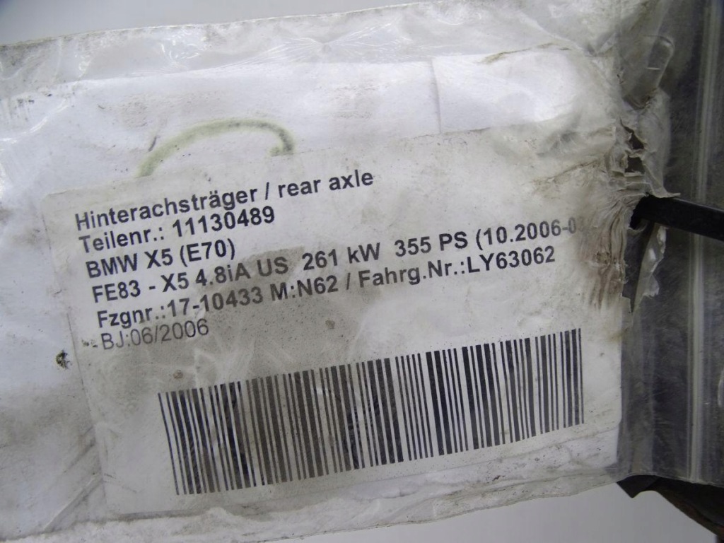 Bmw x5 e70 48i 4.8 n62 06-10 подрамник подрамник подрамник задняя состояние bdb Оригинал