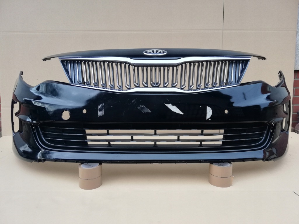 фото №1, Kia optima iv 15-18 бампер передний решётка радиатора super hit