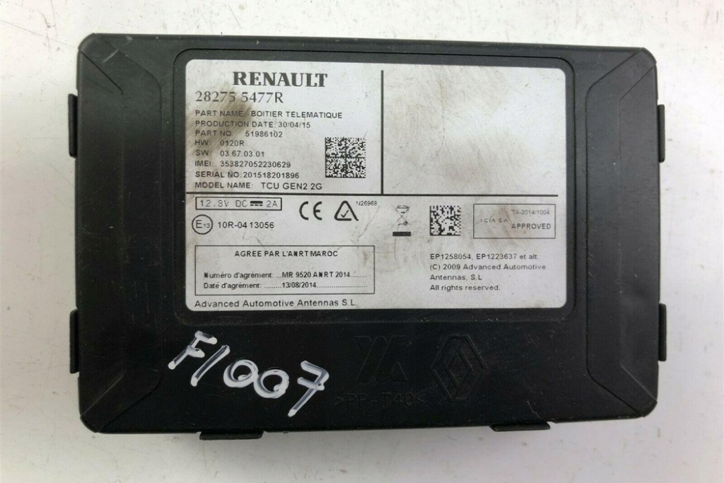 фото №1, Інше модулі renault twingo iii bcm_ 282755477r 2016