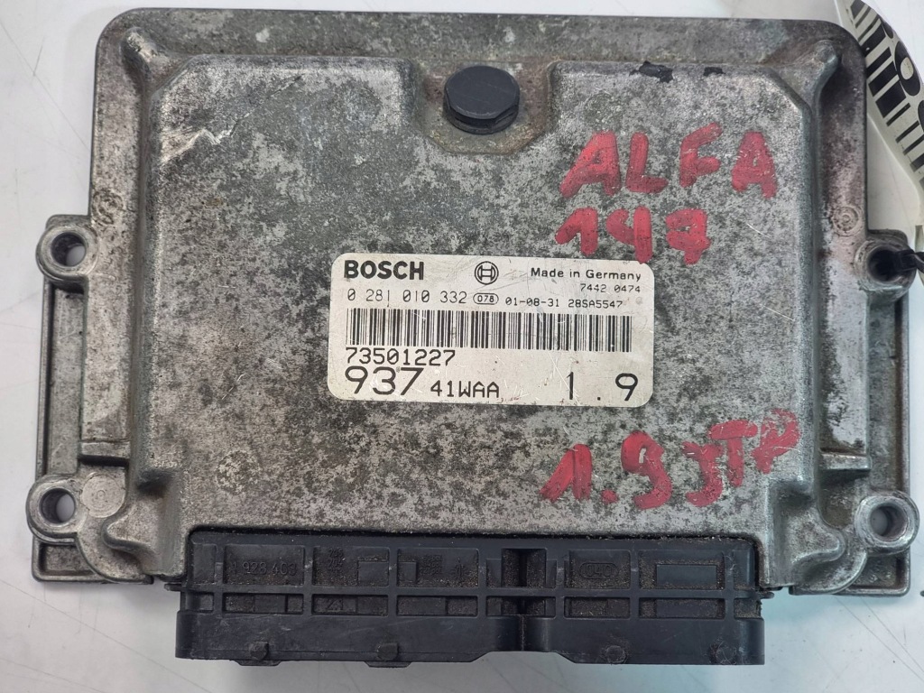 фото №1, Бортовой компьютер 0281010332 1.9 jtd alfa romeo 147
