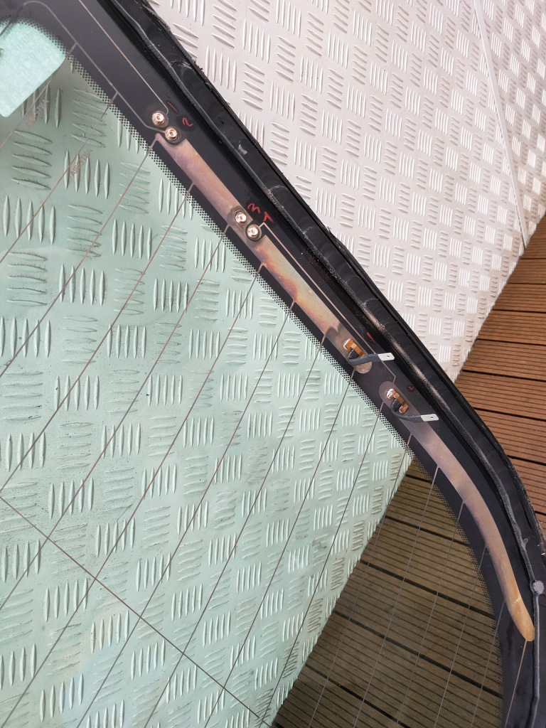 фото №7, Jaguar xf x250 08-11 sedan стекло задняя кузовная задняя as2 подогрев 2010r.