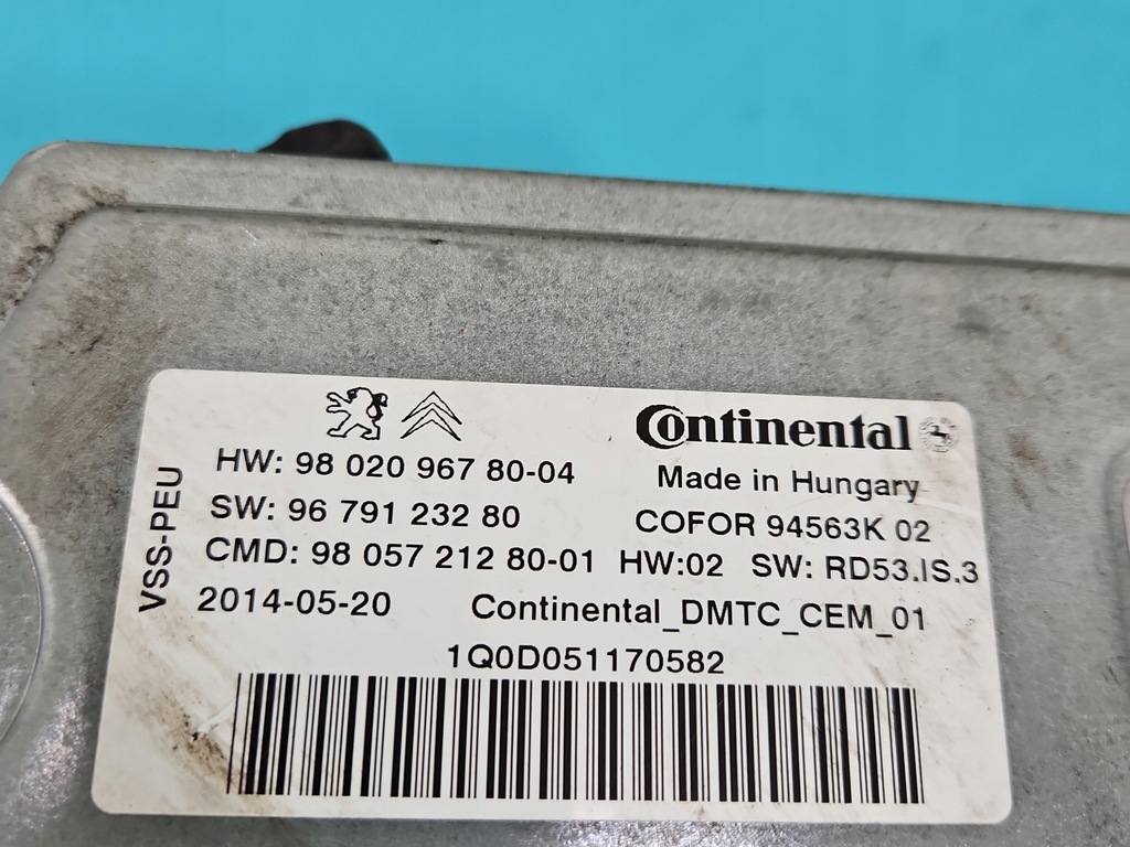 фото №8, Блок управления модуль запуск стоп peugeot 2008 i 9802096780