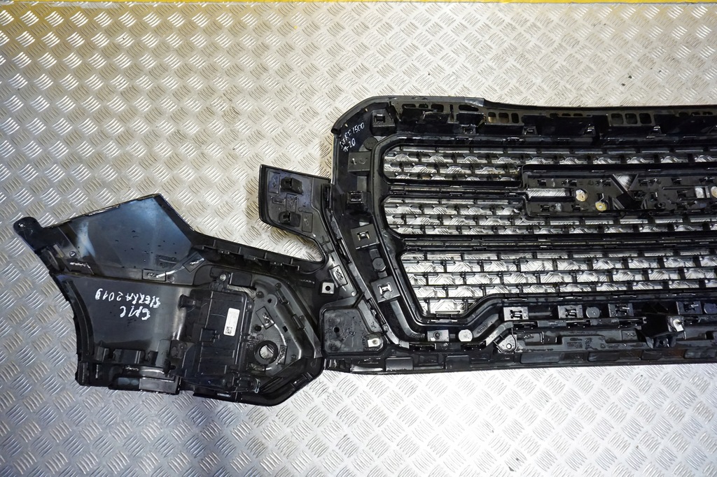 фото №13, Gmc sierra 1500 2019 - 2021 бампер перед передній хром решітка радіатора usa