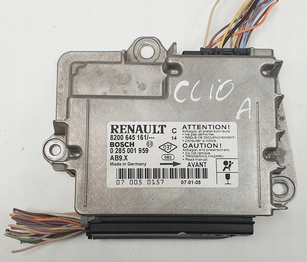 фото №1, Датчик air bag подушка безпеки renault clio iii 8200645161