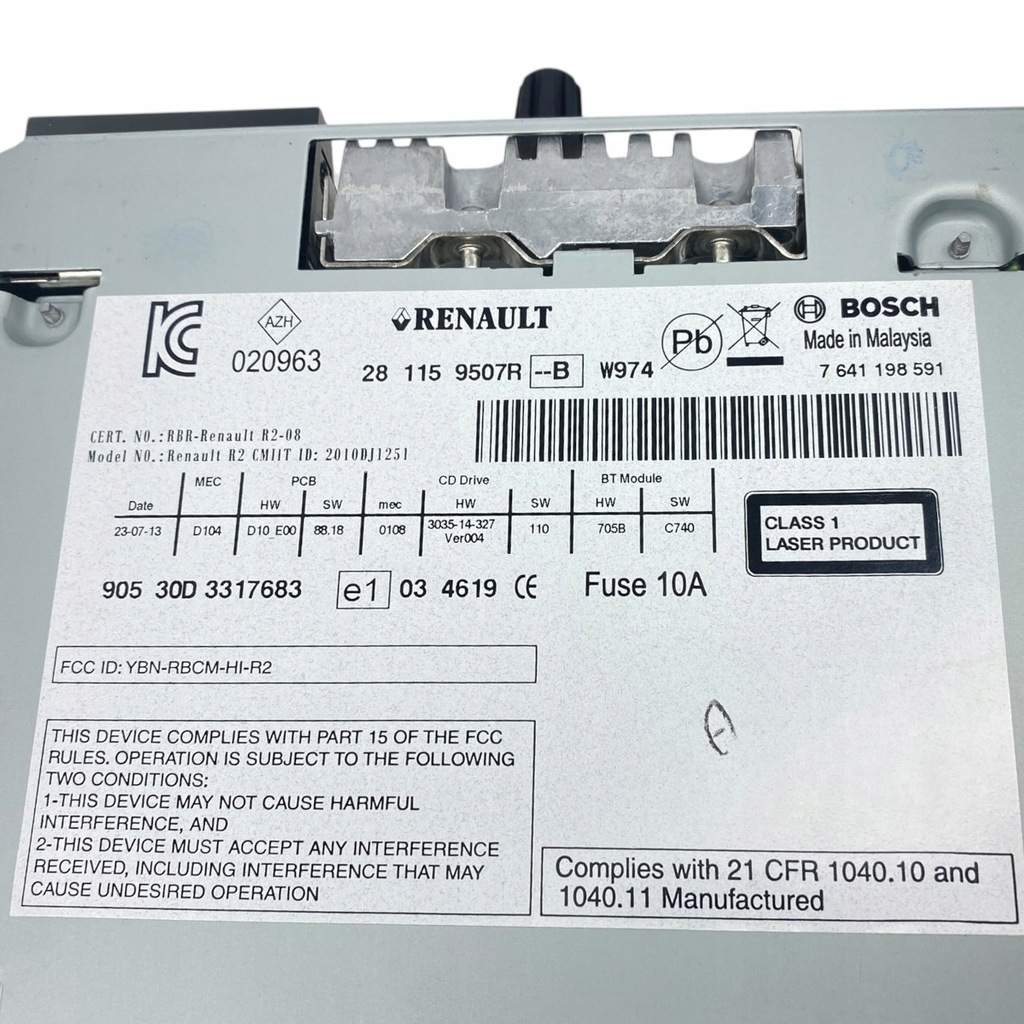 фото №14, Nowe оригинальный номер радио renault koleos i lift 281159507r