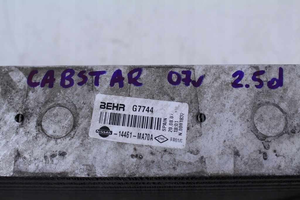 фото №5, Радіатор інтеркулер nissan cabstar 07r. 2.5d