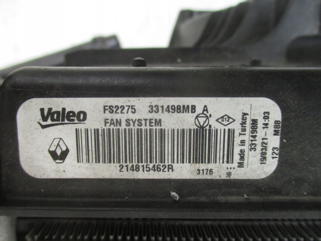 Renault clio v captur ii радіатор води кондиціонер інтеркулер вентилятор 1.3 Зі Шроту