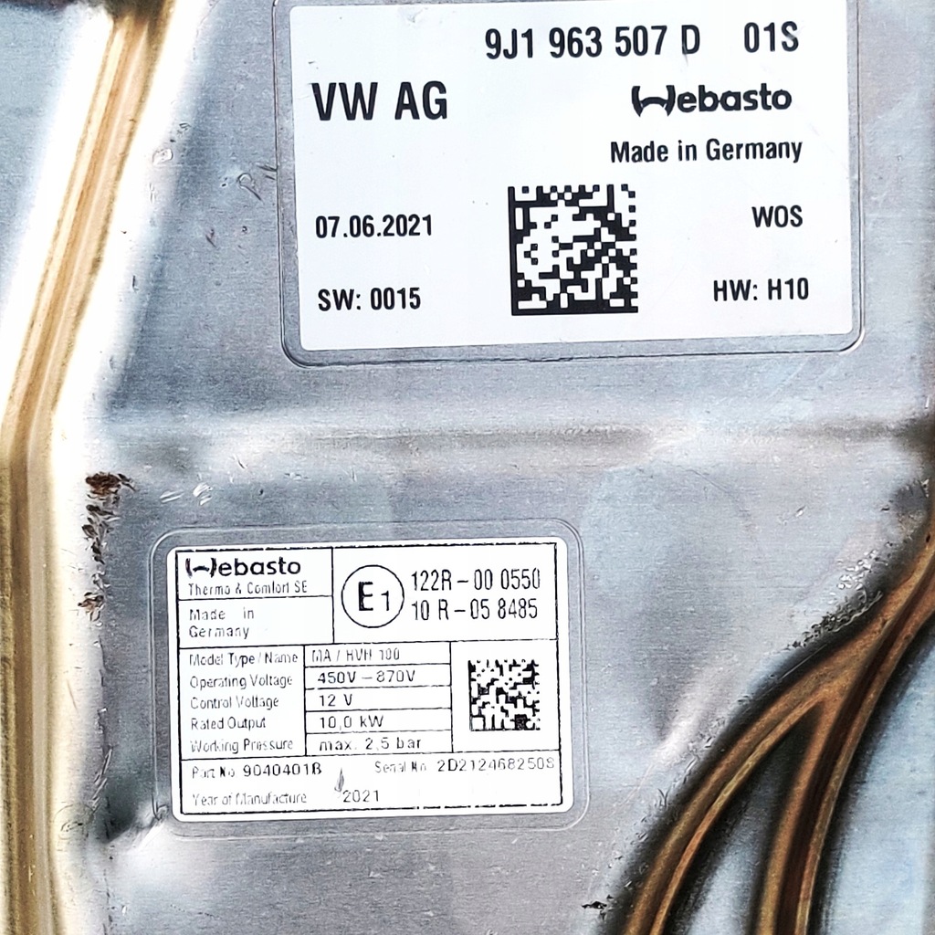 фото №6, Vw ag # 9j1963507d модуль -обігрівач webasto